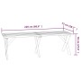 Mesa de jardín de madera de pino impregnada 220x73x70 cm de vidaXL, Mesas de jardín - Ref: Foro24-318426, Precio: 180,92 €, D...