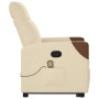 Silla de masaje reclinable de pie de tela color crema en Sillones | Comprar online en Foru.es