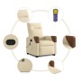 Silla de masaje reclinable de pie de tela color crema en Sillones | Comprar online en Foru.es