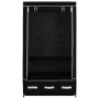 Armario de tela negro 87x49x159 cm en Armarios roperos | Comprar online en Foru.es