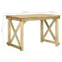 Mesa de jardín de madera de pino impregnada 110x79x75 cm de vidaXL, Mesas de jardín - Ref: Foro24-318411, Precio: 153,00 €, D...
