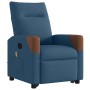 Sillón reclinable de masaje elevable tela azul en Sillones | Comprar online en Foru.es
