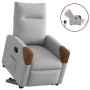 Sillón eléctrico reclinable elevable de tela gris nube en Sillones | Comprar online en Foru.es