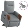 Sillón eléctrico reclinable elevable de tela gris claro en Sillones | Comprar online en Foru.es