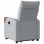 Sillón eléctrico reclinable elevable de tela gris claro en Sillones | Comprar online en Foru.es