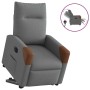 Sillón eléctrico reclinable elevable de tela gris oscuro en Sillones | Comprar online en Foru.es