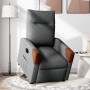 Sillón eléctrico reclinable elevable de tela gris oscuro en Sillones | Comprar online en Foru.es