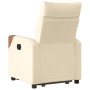 Sillón eléctrico reclinable elevable de tela color crema en Sillones | Comprar online en Foru.es