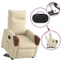 Sillón eléctrico reclinable elevable de tela color crema en Sillones | Comprar online en Foru.es