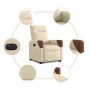 Sillón eléctrico reclinable elevable de tela color crema en Sillones | Comprar online en Foru.es