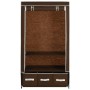 Armario de tela marrón 87x49x159 cm en Armarios roperos | Comprar online en Foru.es