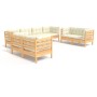 Muebles de jardín 8 piezas cojines madera maciza de pino de vidaXL, Conjuntos de jardín - Ref: Foro24-3096268, Precio: 645,87...