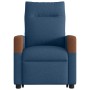 Sillón eléctrico reclinable elevable de tela azul en Sillones | Comprar online en Foru.es