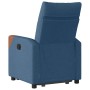 Sillón eléctrico reclinable elevable de tela azul en Sillones | Comprar online en Foru.es