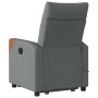 Sillón de masaje eléctrico reclinable elevable tela gris oscuro en Sillones | Comprar online en Foru.es