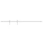 Sliding door kit for wardrobe, made of white carbon steel, 122 cm. by vidaXL, doorframes - Ref: Foro24-151701, Price: 39,01 €...
