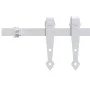 Sliding door kit for wardrobe, made of white carbon steel, 122 cm. by vidaXL, doorframes - Ref: Foro24-151701, Price: 39,01 €...