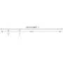 Sliding door kit for wardrobe, made of white carbon steel, 122 cm. by vidaXL, doorframes - Ref: Foro24-151701, Price: 39,01 €...