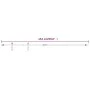 White carbon steel mini sliding wardrobe door kit 152 cm by vidaXL, doorframes - Ref: Foro24-151700, Price: 40,20 €, Discount: %