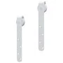 White carbon steel mini sliding door wardrobe kit 183 cm by vidaXL, doorframes - Ref: Foro24-151690, Price: 37,01 €, Discount: %