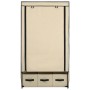 Armario de tela color crema 87x49x159 cm en Armarios roperos | Comprar online en Foru.es