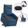 Sillón de masaje eléctrico reclinable elevable de tela azul en Sillones | Comprar online en Foru.es