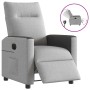 Sillón reclinable eléctrico de tela gris nube en Sillones | Comprar online en Foru.es