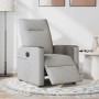 Sillón reclinable eléctrico de tela gris nube en Sillones | Comprar online en Foru.es