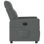 Sillón reclinable eléctrico de tela gris oscuro en Sillones | Comprar online en Foru.es