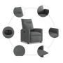 Sillón reclinable eléctrico de tela gris oscuro en Sillones | Comprar online en Foru.es