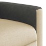 Sillón reclinable eléctrico de tela crema en Sillones | Comprar online en Foru.es