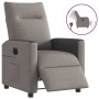 Sillón reclinable eléctrico tela gris taupé en Sillones | Comprar online en Foru.es