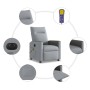 Sillón reclinable de masaje eléctrico tela gris claro en Sillones | Comprar online en Foru.es