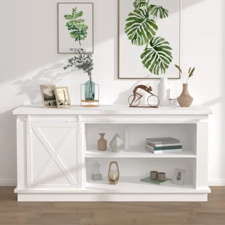 Mini-Schiebetüren-Set für Kleiderschrank aus weißem Karbonstahl, 200 cm von vidaXL, Türrahmen - Ref: Foro24-151691, Preis: 41...