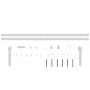 Mini sliding door kit for white carbon steel wardrobe 200 cm by vidaXL, doorframes - Ref: Foro24-151691, Price: 41,10 €, Disc...
