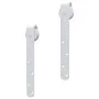 Mini sliding door kit for white carbon steel wardrobe 200 cm by vidaXL, doorframes - Ref: Foro24-151691, Price: 41,10 €, Disc...