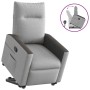 Sillón reclinable elevable de tela gris nube en Sillones | Comprar online en Foru.es