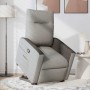 Sillón reclinable elevable de tela gris nube en Sillones | Comprar online en Foru.es