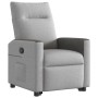 Sillón reclinable elevable de tela gris nube en Sillones | Comprar online en Foru.es