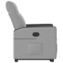 Sillón reclinable elevable de tela gris nube en Sillones | Comprar online en Foru.es