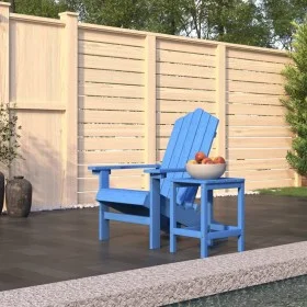 Silla de jardín Adirondack con mesa HDPE azul aguamarina de vidaXL, Sillas de jardín - Ref: Foro24-3095703, Precio: 218,49 €,...