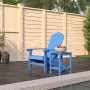 Silla de jardín Adirondack con mesa HDPE azul aguamarina de vidaXL, Sillas de jardín - Ref: Foro24-3095703, Precio: 218,49 €,...