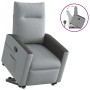 Sillón reclinable elevable de tela gris claro en Sillones | Comprar online en Foru.es