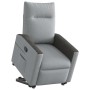 Sillón reclinable elevable de tela gris claro en Sillones | Comprar online en Foru.es