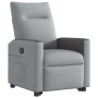 Sillón reclinable elevable de tela gris claro en Sillones | Comprar online en Foru.es
