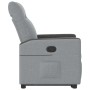 Sillón reclinable elevable de tela gris claro en Sillones | Comprar online en Foru.es