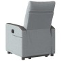 Sillón reclinable elevable de tela gris claro en Sillones | Comprar online en Foru.es