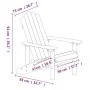 Silla de jardín Adirondack con mesa HDPE azul aguamarina de vidaXL, Sillas de jardín - Ref: Foro24-3095703, Precio: 218,49 €,...