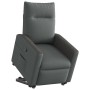 Sillón reclinable elevable de tela gris oscuro en Sillones | Comprar online en Foru.es