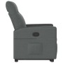Sillón reclinable elevable de tela gris oscuro en Sillones | Comprar online en Foru.es